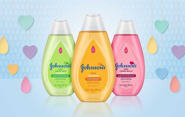 Botellas de productos Johnson's